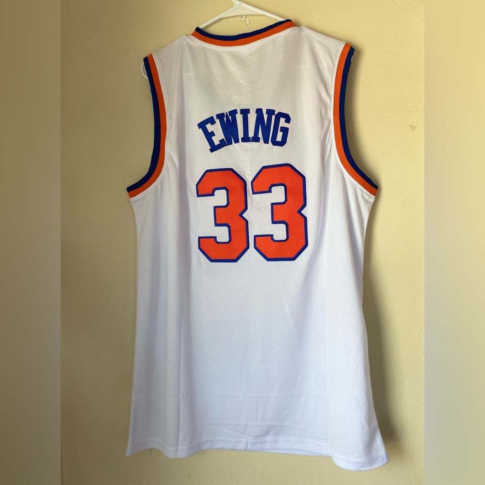 Embroidered Patrick Ewing Basketball Custom Jersey New York Knicks